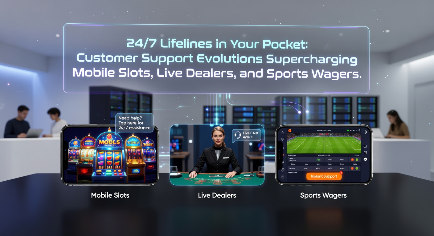 Mobile phone screen displaying a live chat support window alongside a vibrant slot game interface, highlighting instant customer assistance during gameplay