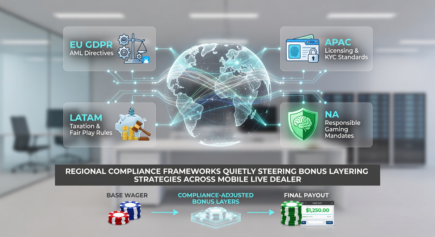 Split-screen view of a live sports betting interface and compliance dashboard highlighting regional bonus rules