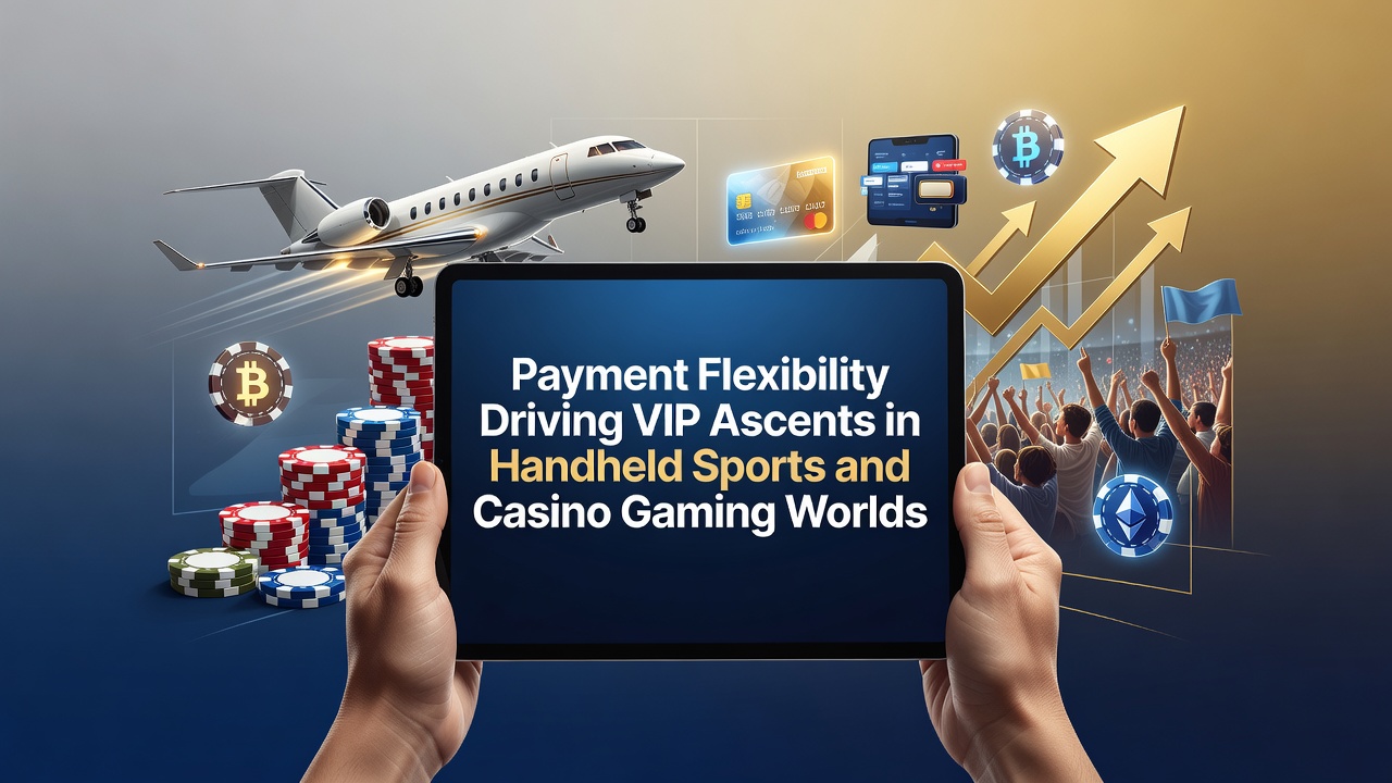 Mobile device displaying flexible payment options alongside casino and sports betting interfaces